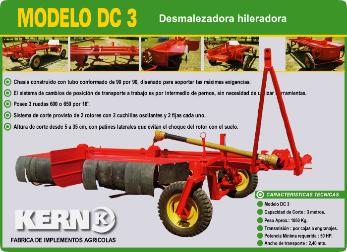 Desmalezadora Hileradora DC3