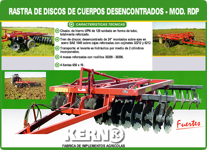 Rastra de Discos Mod. RDP